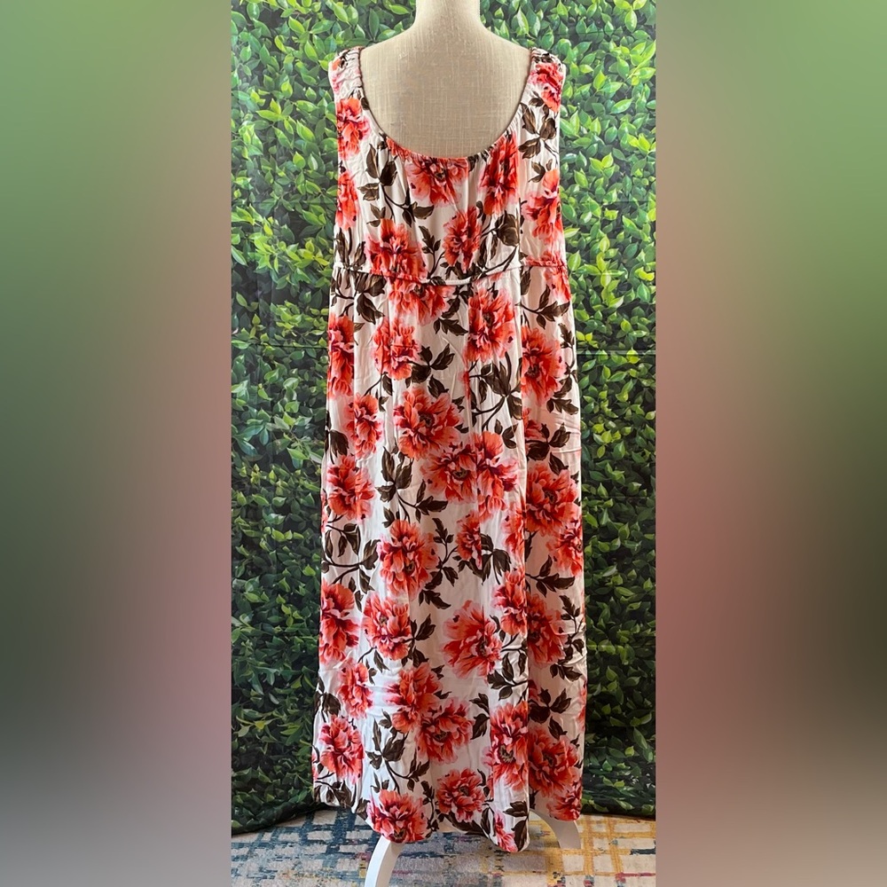 Old Navy Size:3X Women Sleeveless Floral Long Dress Lightweight Super Cute! - Picture 2 of 9